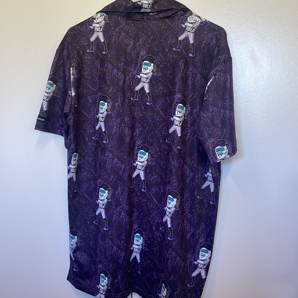 New Golf Snowman golf shirt. Baseball player with club pattern. Silly. Gift. - Picture 5 of 5